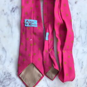 KENZO vintage pink polka dot  tie